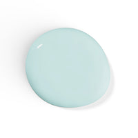 A droplet of Liberation Nails nail polish in a light minty blue color, Infinite Ceiling