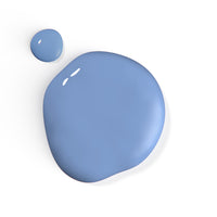 A droplet of Liberation Nails nail polish in a light blue color, Surrender.